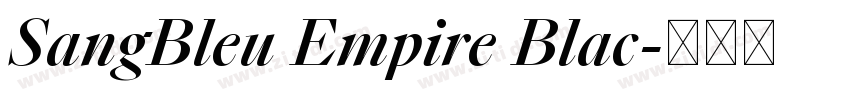 SangBleu Empire Blac字体转换